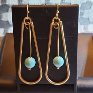 NEW Teardrop Pedulum Gold Earrings